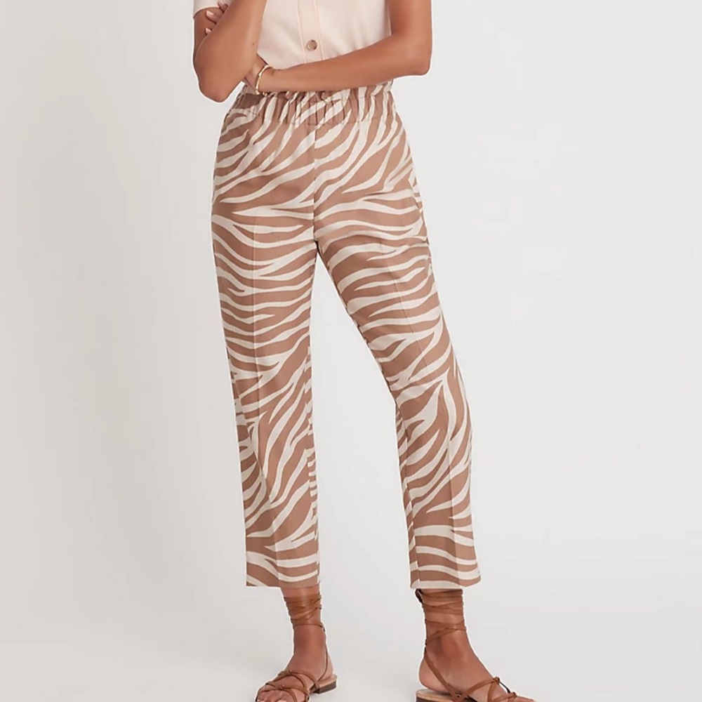 Ann Taylor The Zebra Pull On Easy Ankle Pant 543517